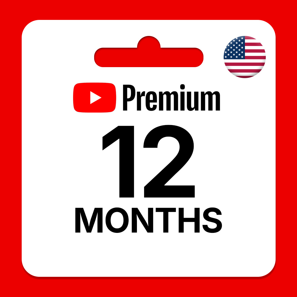 YouTube Premium 12 Months Subscription (USA)