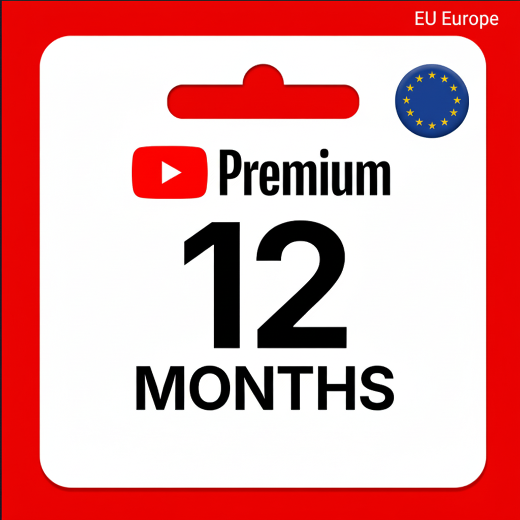 YouTube Premium 12 Months Subscription (EU)