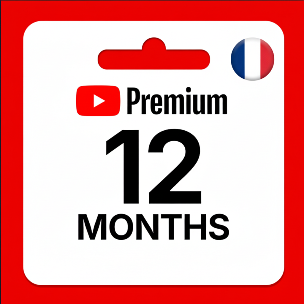 YouTube Premium 12 Months Subscription (France)