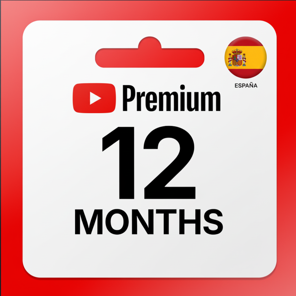 YouTube Premium 12 Months Subscription (Spain)