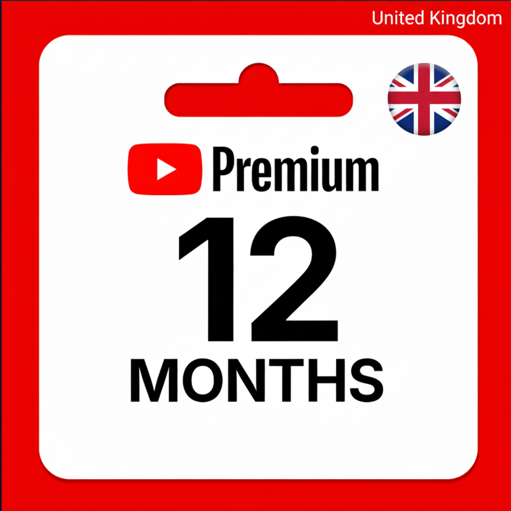 YouTube Premium 12 Months Subscription (United Kingdom)