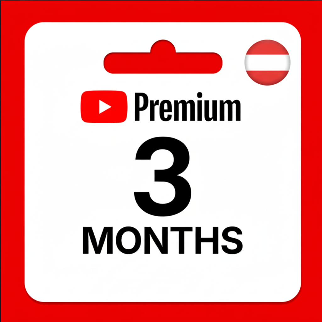 YouTube Premium 3 Months Subscription (Austria)