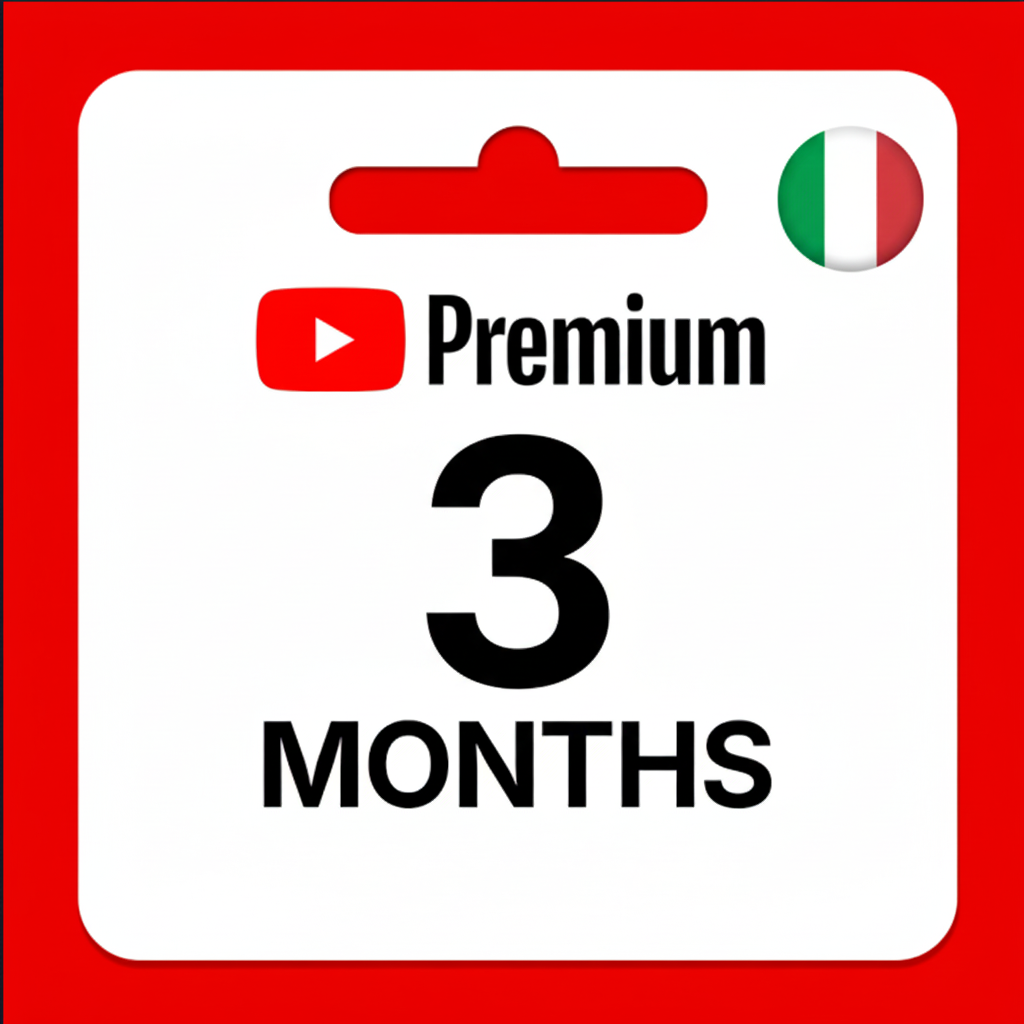 YouTube Premium 3 Months Subscription (Italy)